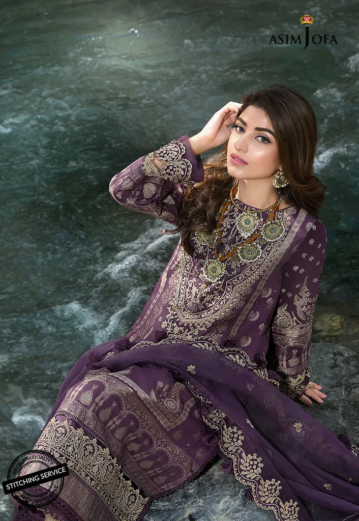 AJSL-12 | Asim Jofa Shehr-e-Yaar Luxury Lawn Collection 2022 | Unstitched Embroidered Lawn Suits