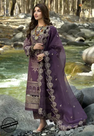 AJSL-12 | Asim Jofa Shehr-e-Yaar Luxury Lawn Collection 2022 | Unstitched Embroidered Lawn Suits