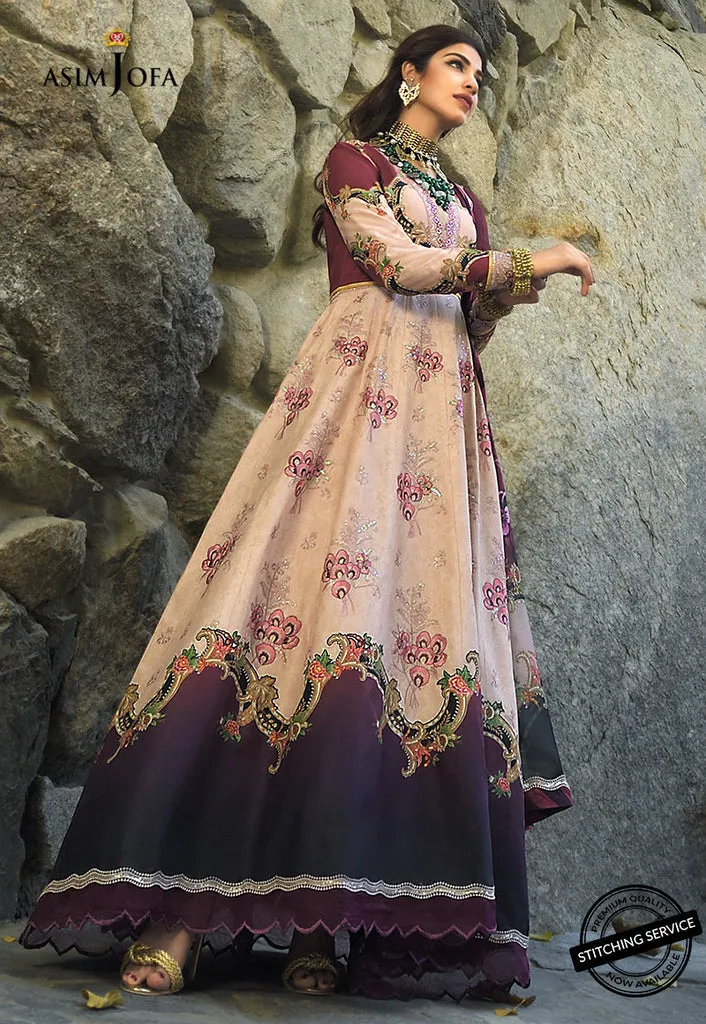 AJSL-17 | Asim Jofa Shehr-e-Yaar Luxury Lawn Collection 2022 | Unstitched Embroidered Lawn Suits