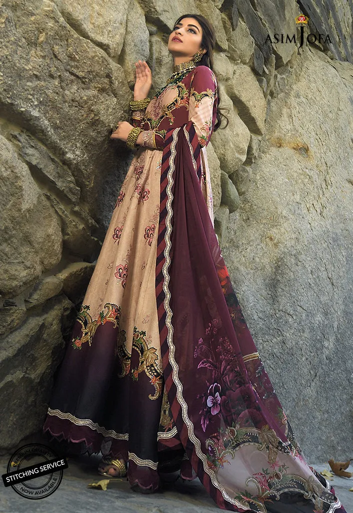 AJSL-17 | Asim Jofa Shehr-e-Yaar Luxury Lawn Collection 2022 | Unstitched Embroidered Lawn Suits