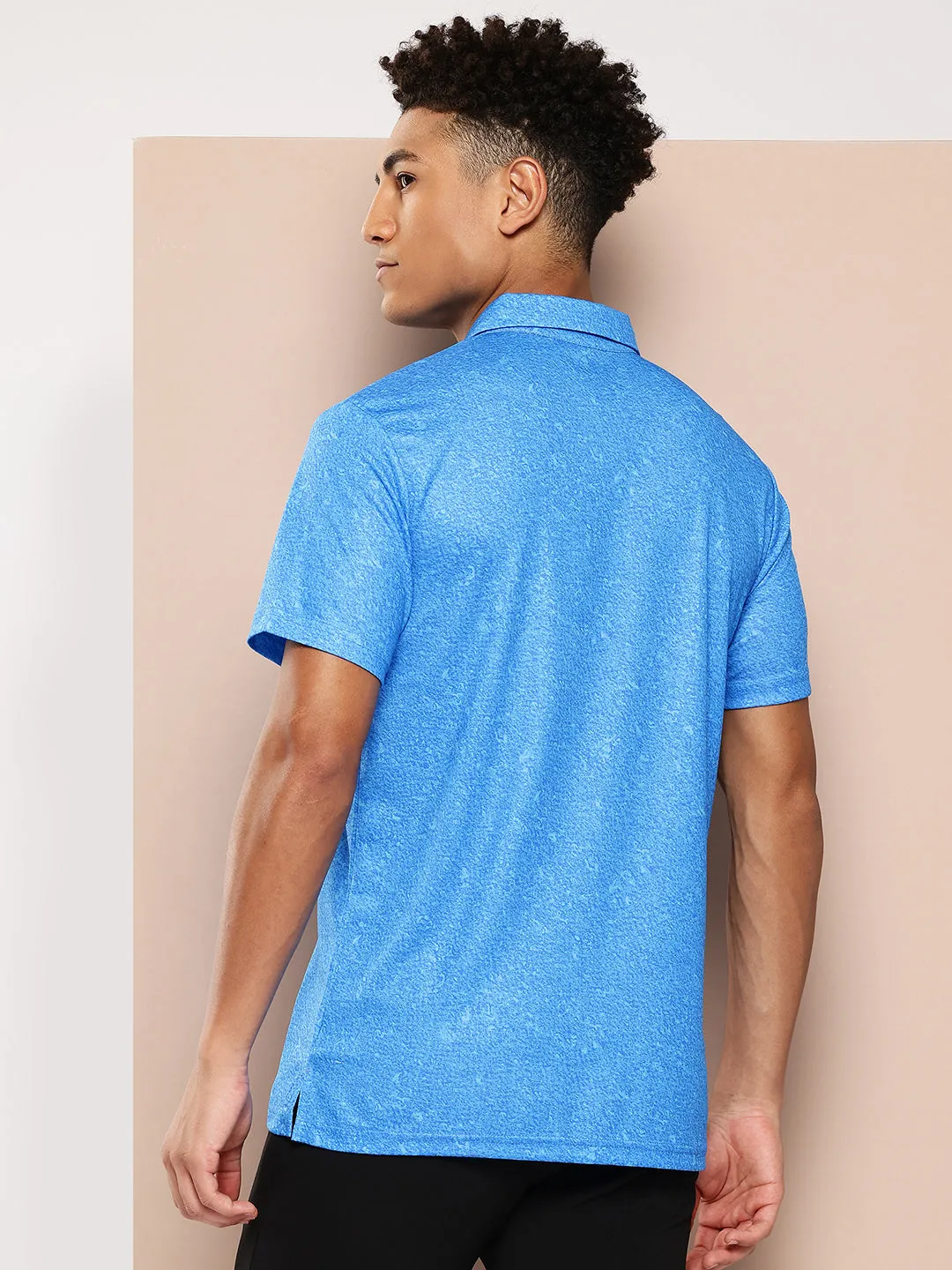 Alcis Men Printed Polo Collar Golf T-Shirt