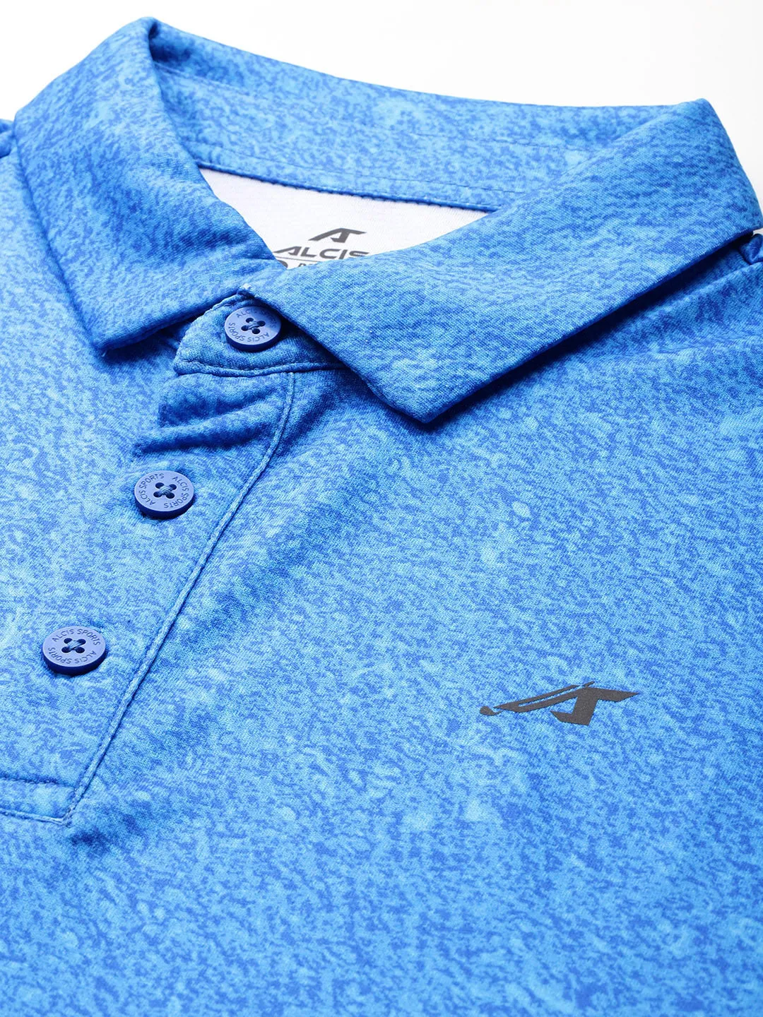 Alcis Men Printed Polo Collar Golf T-Shirt