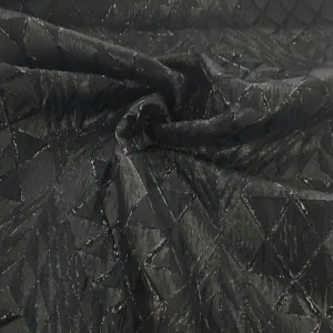 Alexa Brocade Fabric Black 150 cm