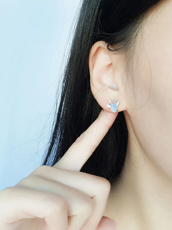 Antler Earrings 925 sterling silver
