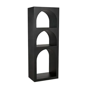 Aqueduct Bookcase, A, Black Metal