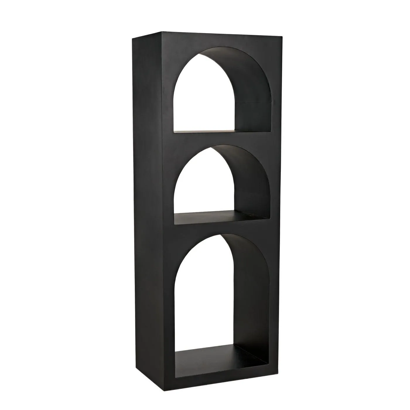 Aqueduct Bookcase, A, Black Metal