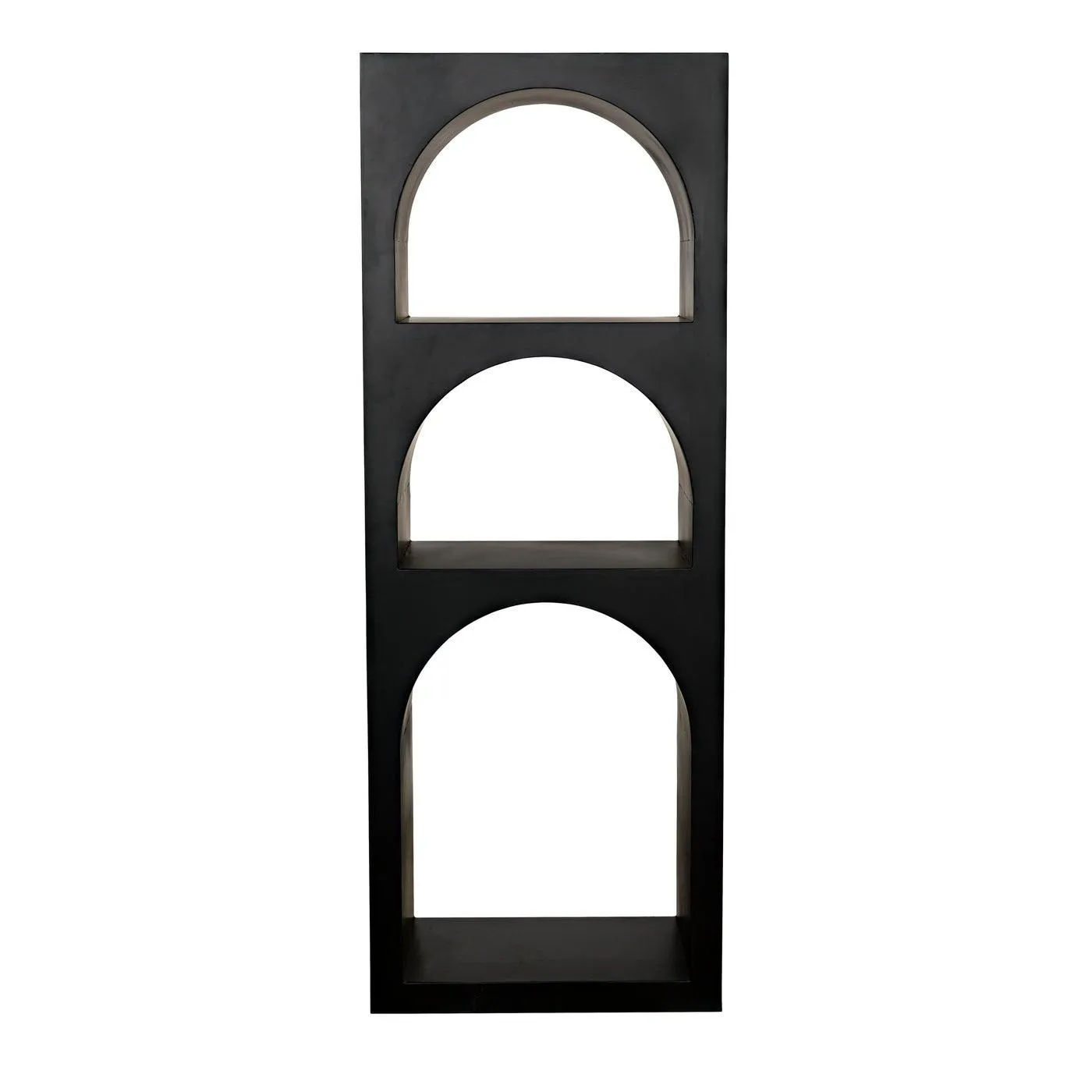 Aqueduct Bookcase, A, Black Metal