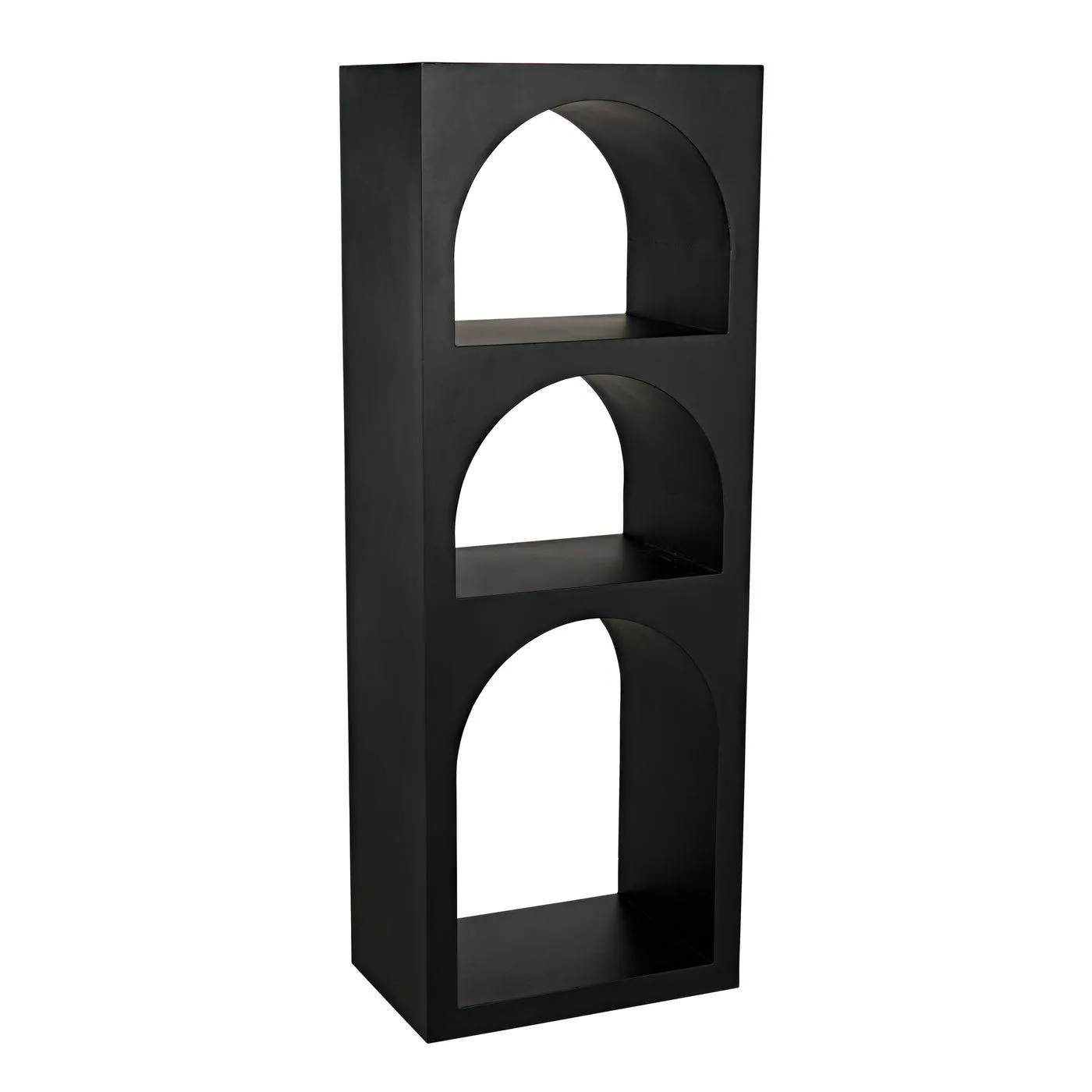 Aqueduct Bookcase, A, Black Metal