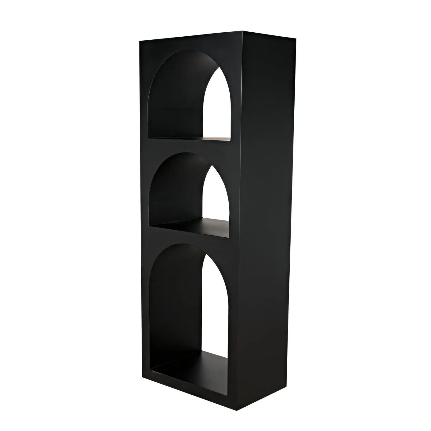 Aqueduct Bookcase, A, Black Metal