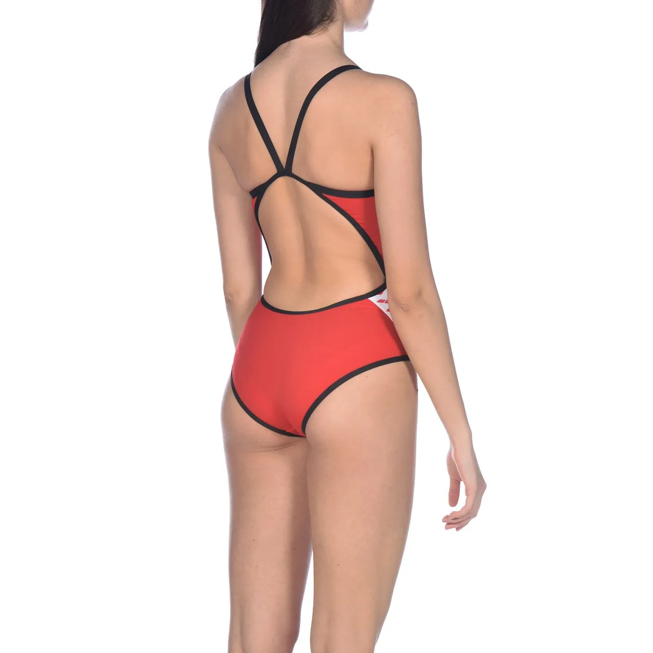 Arena W Team Stripe Superfly Back Red Black