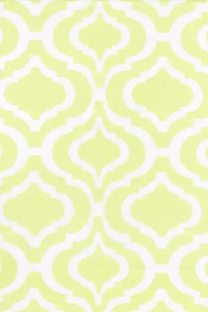 bargello citron yellow printed cloth 9" x 12" casserole potholders