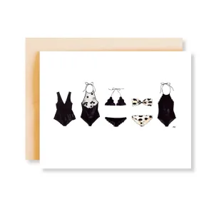Bathing Suit Print Card