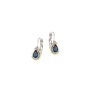 Beijos Collection - CZ Pear Shape Bezel Set Earrings