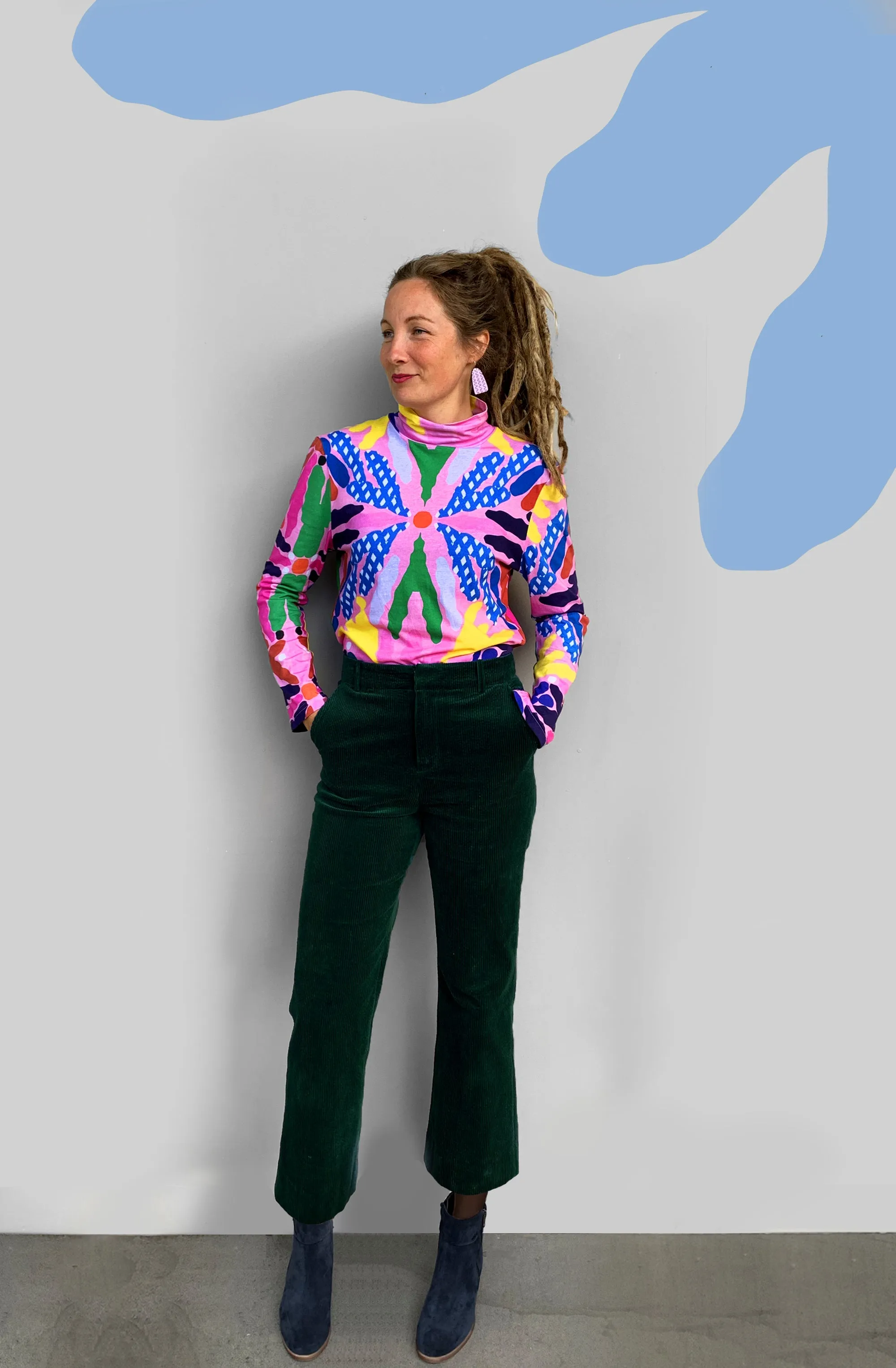 Bloom Bomb turtleneck jersey