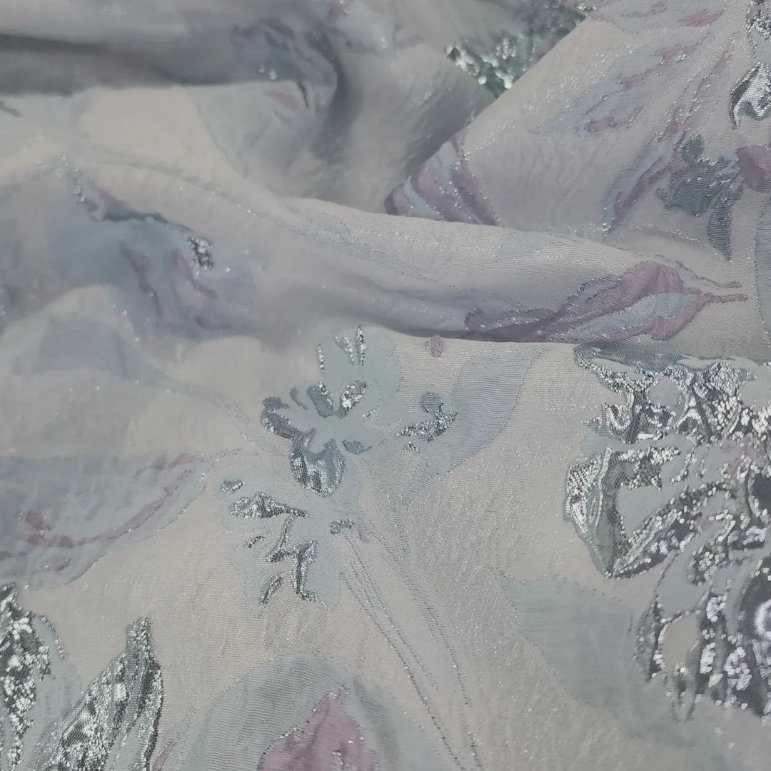 Brocade Fabric 150 cm Lilac