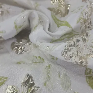 Brocade Fabric 150 cm Lime