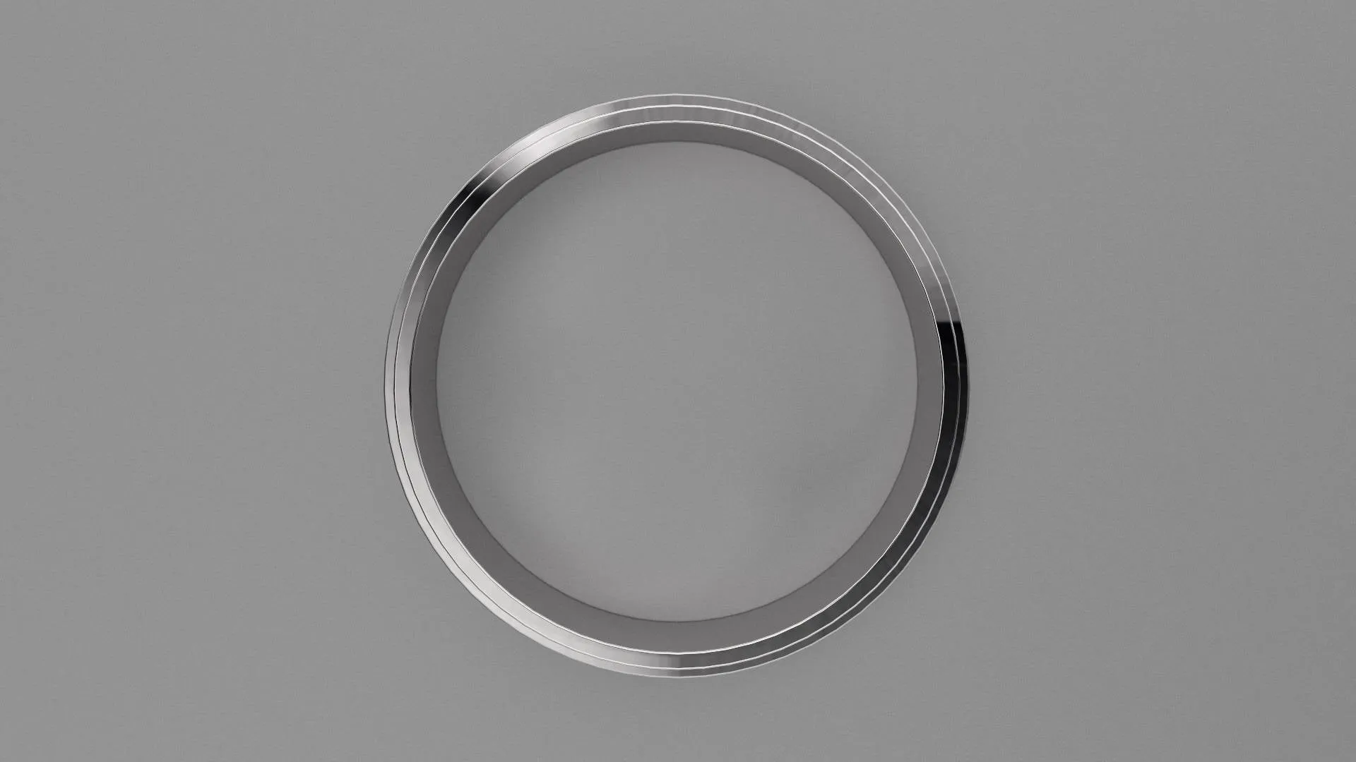 Brushed Sterling Silver 6mm Step Edge Wedding Band