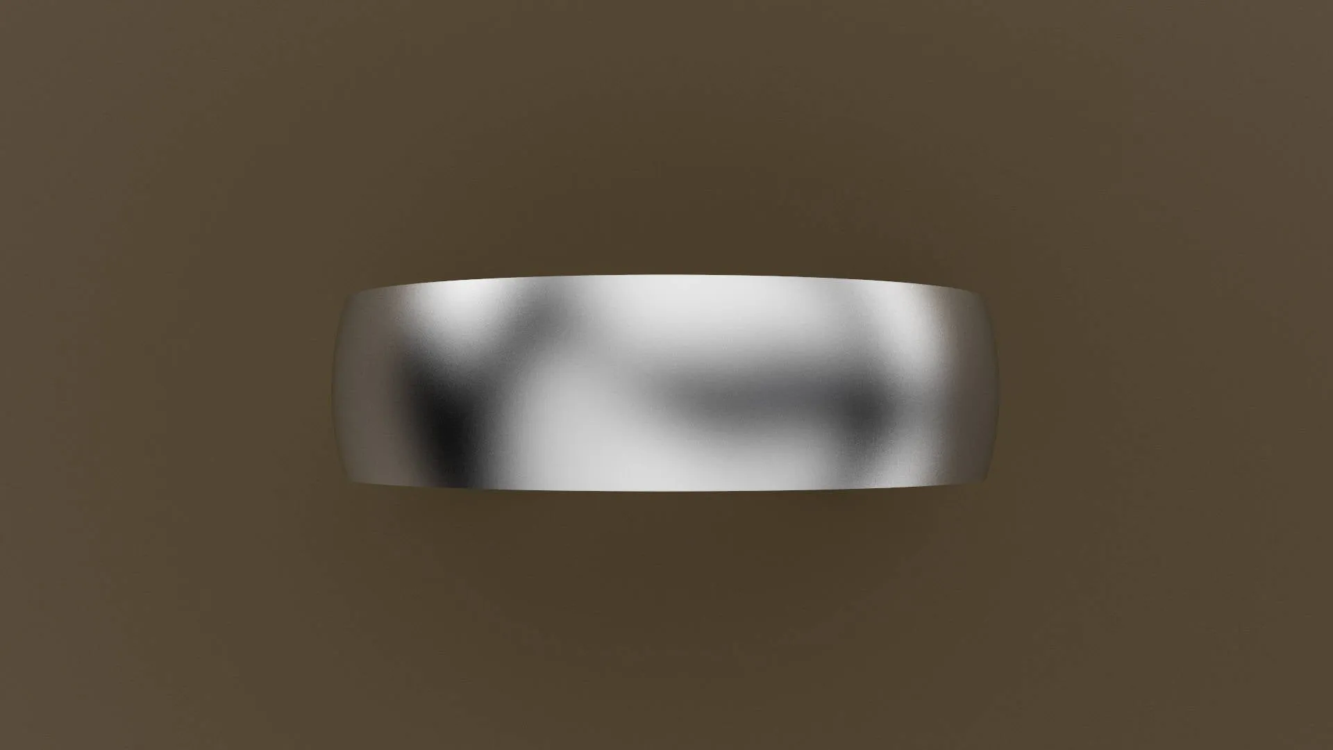 Brushed White Gold 6mm Interior Message Wedding Band