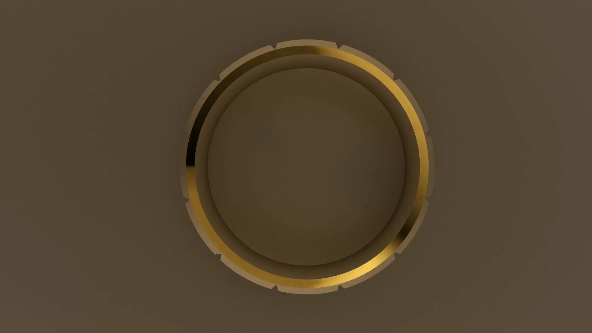 Brushed Yellow Gold 8mm Brick Pattern Wedding Band