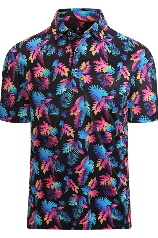 Bryer Printed Polo - Palm