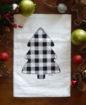 Buffalo Check Tree Tea Towel