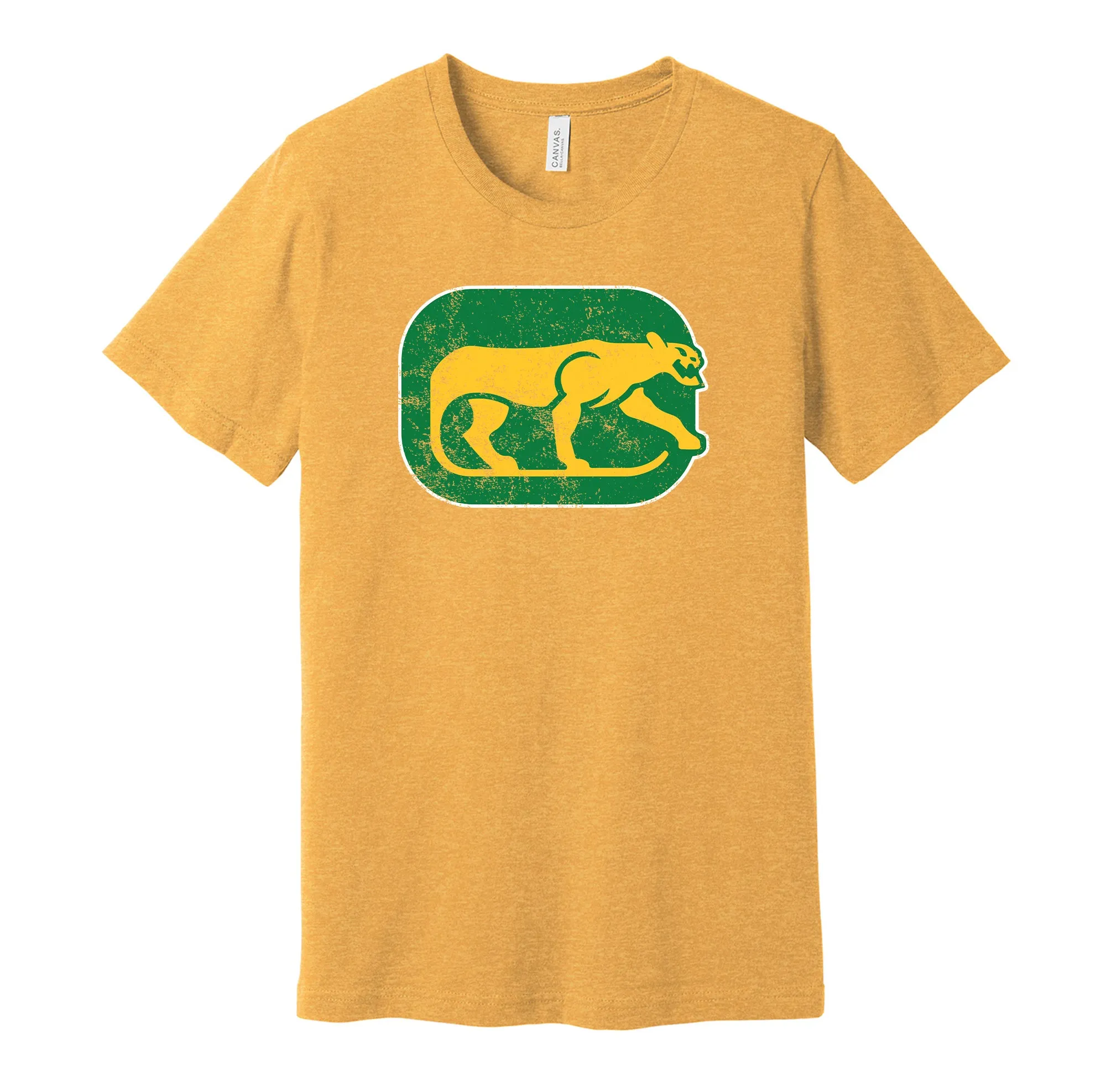 Chicago Cougars Distressed Logo Shirt - Defunct Hockey Team - Celebrate Chicago Heritage and History - Hyper Than Hype