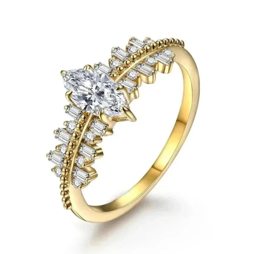 Classic Marquise-cut Diamond Engagement Ring