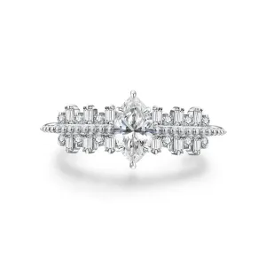 Classic Marquise-cut Diamond Engagement Ring