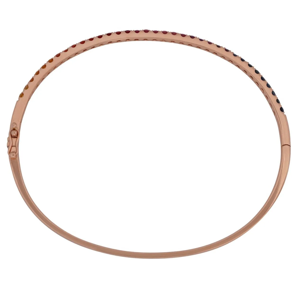 Classic Rainbow Sapphire Bangle