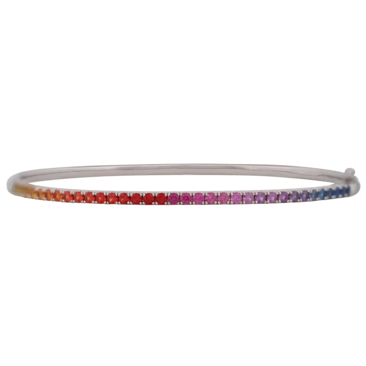 Classic Rainbow Sapphire Bangle