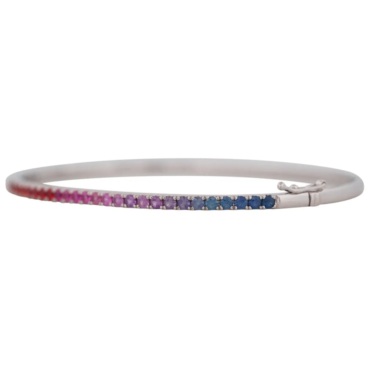 Classic Rainbow Sapphire Bangle