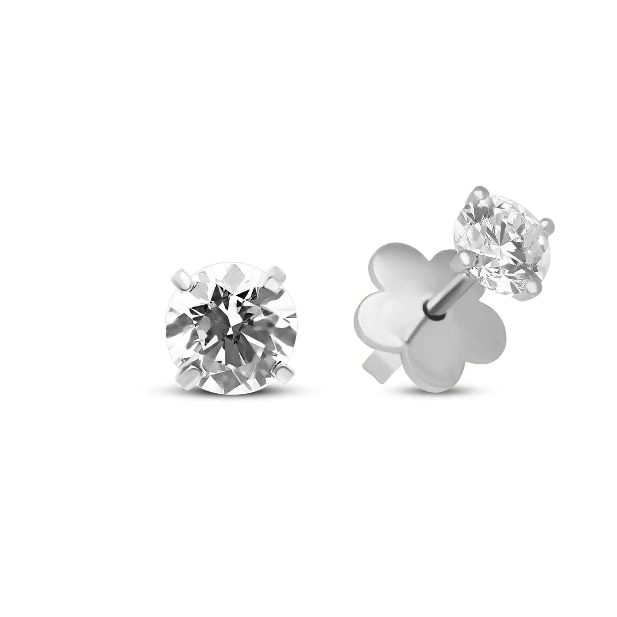 Classic Solitaire Diamond Studs - 1.6 Carat