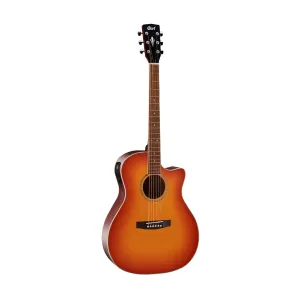 Cort GA-MEDX-LVBS Acoustic Guitar w/Bag, Light Vintage Burst