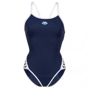 COSTUME ARENA DONNA PISCINA INTERO ICON VINTAGE NUOTO BLU