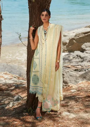 CRIMSON X SAIRA SHAKIRA LUXURY LAWN 2023 | Medley of lace D7-B