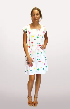 Criss Cross 100% cotton dress