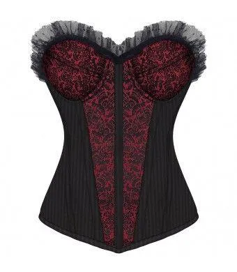 Cyntha Gothic Overbust Fashion Corset With Cups