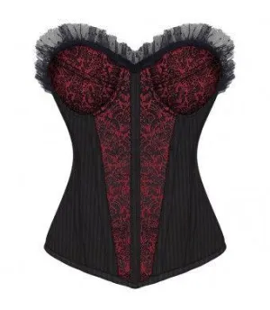 Cyntha Gothic Overbust Fashion Corset With Cups