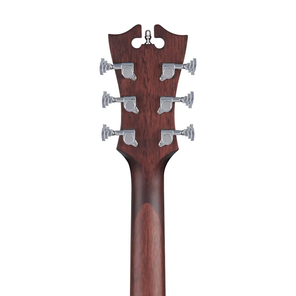 D'Angelico Premier Gramercy LS Grand Auditorium Acoustic Guitar, Satin Vintage Sunburst