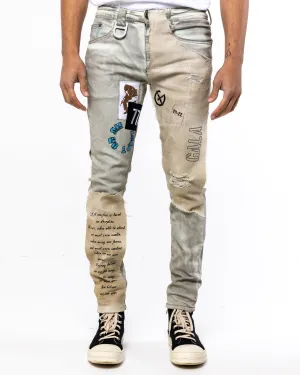 DECEPTION DENIM (GHOST OIL/IVORY)