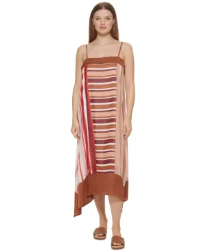 DKNY Women's Printed Midi Dress P2EBGB6Q