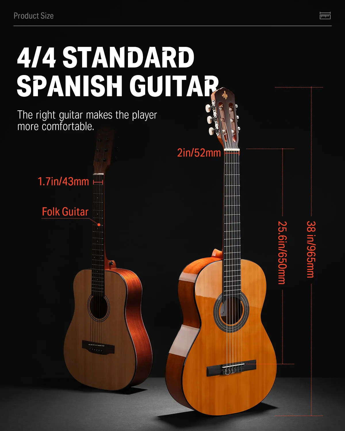 Donner DCG-162BR 39 Inch Classical Right Handed  Acoustic Guitar Beginner Kit Mahogany, Brown