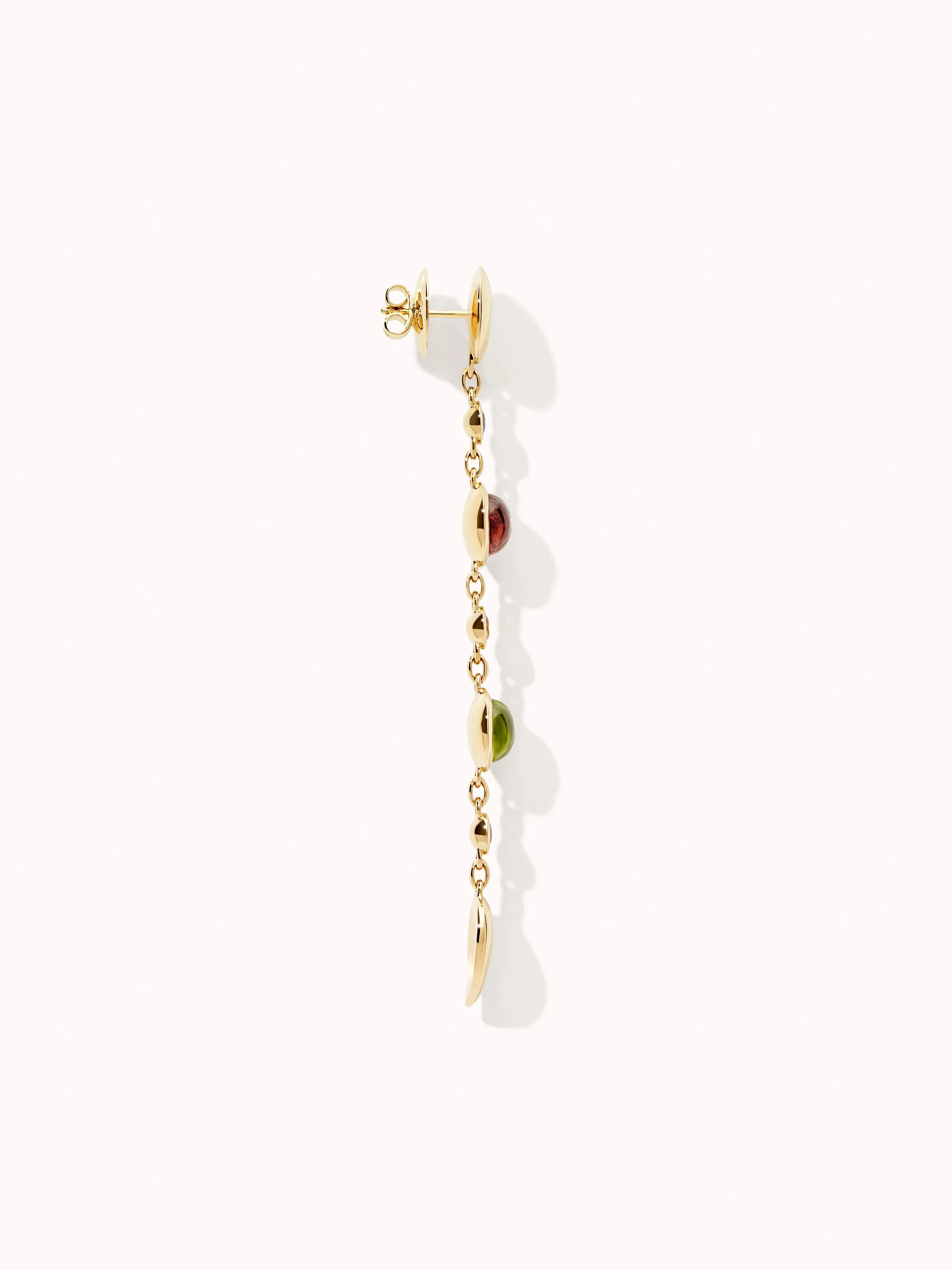 Earrings BOUTON Long 'Candy' / Sapphire