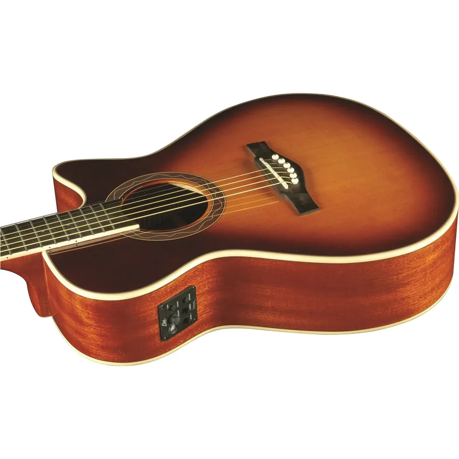 Eko One 018 CW Electro Acoustic EQ Vintage Burst Guitar - Sitka Spruce *SETUP PRICE