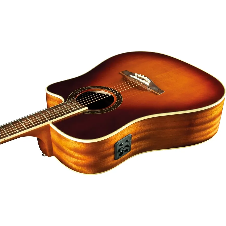 EKO One D150ce Vintage Burst