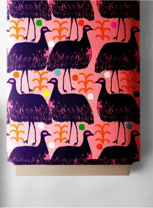 Emu Play (peach) cotton