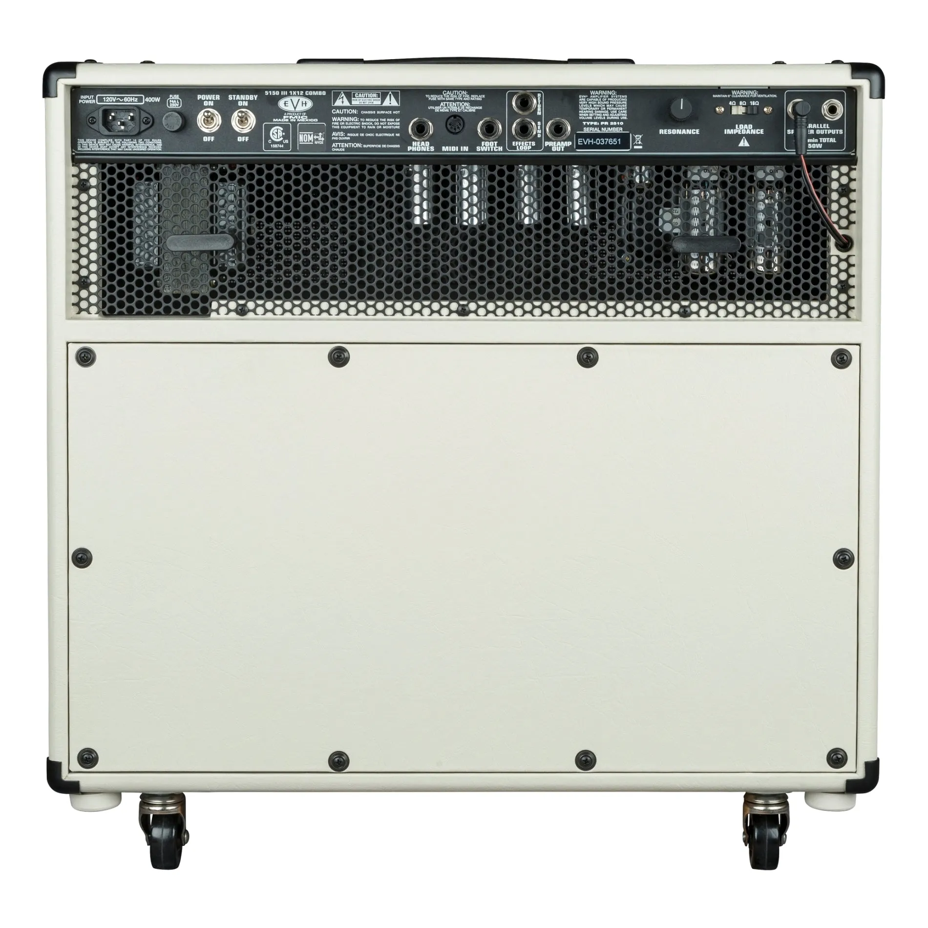 EVH 5150III 1x12 50W 6L6 Combo, Ivory, 120V