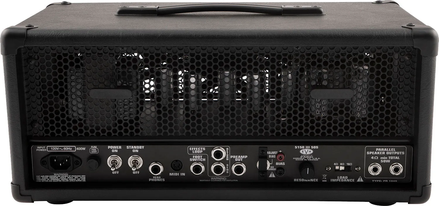 EVH 5150III 50S 6L6 Head, 120V in Black
