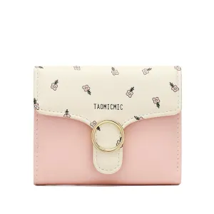 Fashion Printed Snap Wallet