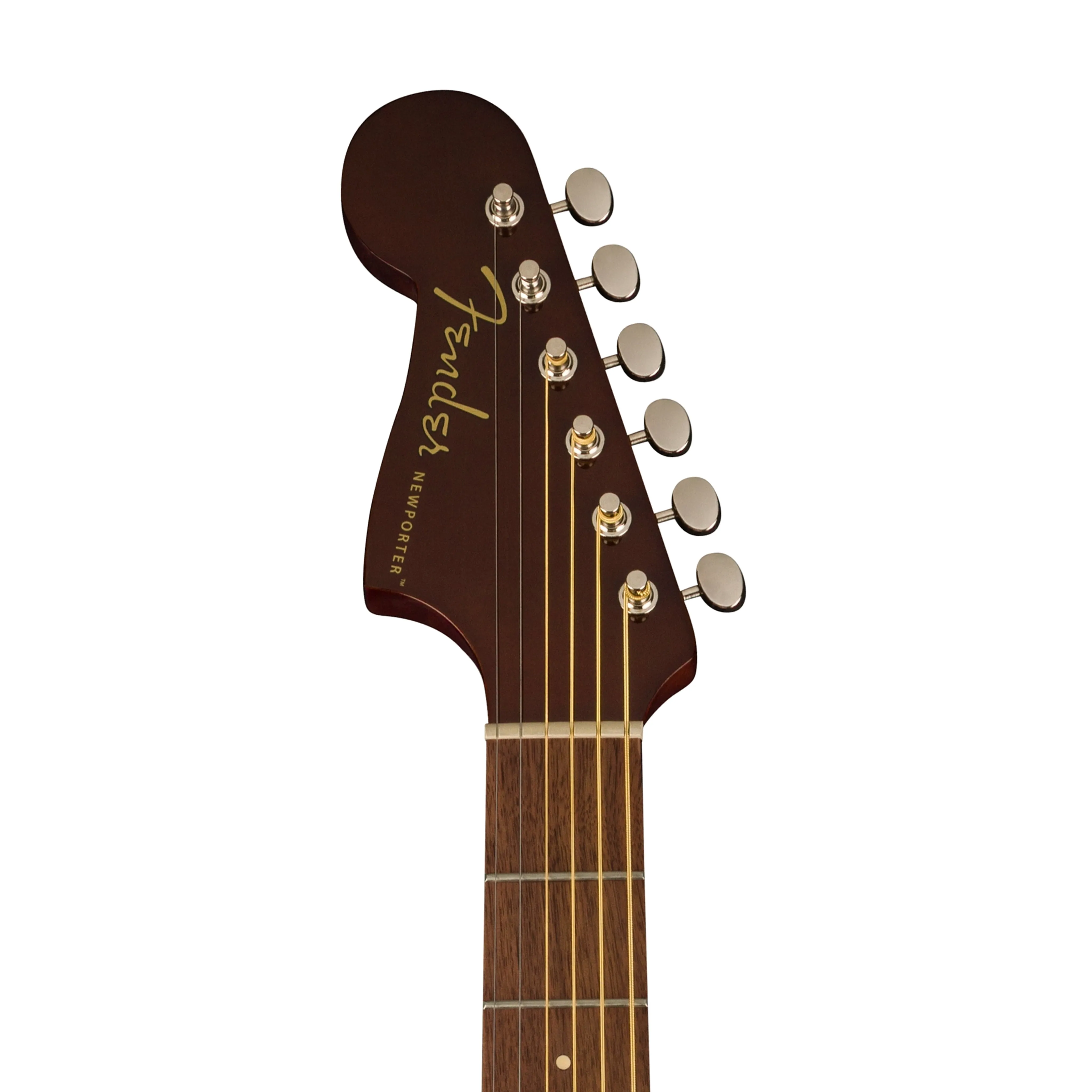 Fender California Newporter Player Left-Handed Medium-Sized Acoustic Guitar, Walnut FB, Natural
